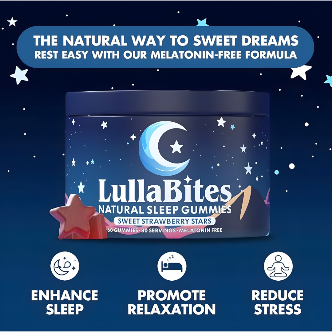 LullaBites Natural Sleep Gummies - (Melatonin Free)