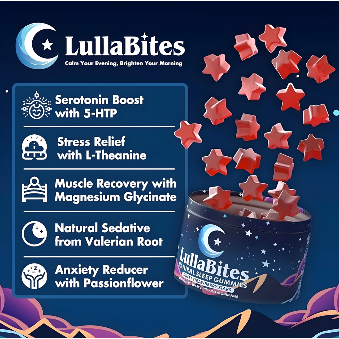 LullaBites Natural Sleep Gummies - (Melatonin Free)
