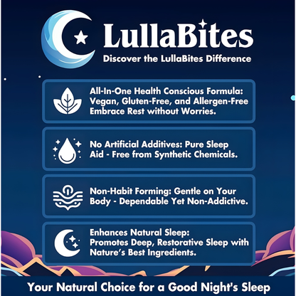 LullaBites Natural Sleep Gummies - (Melatonin Free)